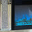 Crushed Diamond Mirrored Fire Surround with Multi Colour Electric Fire - The Furniture Mega Store 