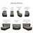 Astwick Recliner Armchair Collection - Manual Or Power Recline With Integrated Usb Charging - The Furniture Mega Store 