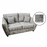 Amora Fabric Sofa & Armchair Collection - The Furniture Mega Store 