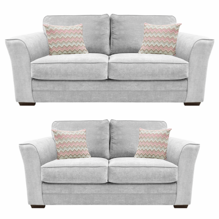 Albany Fabric 3 & 2 Seater Sofa Set - Choice Of Colours - The Furniture Mega Store 