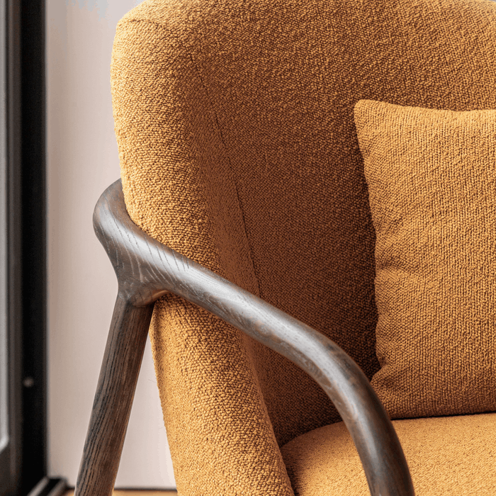 Alegra Accent Armchair - Ochre - The Furniture Mega Store 