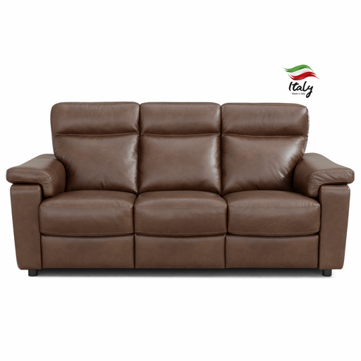 Aliano Luxury Italian Leather Power Recliner Sofa Collection - Choice Of Sizes & Leather - The Furniture Mega Store 