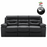 Amalfi Full Grain Italian Leather Recliner Sofa Collection - Choice Of Power Or Manual Recline - The Furniture Mega Store 