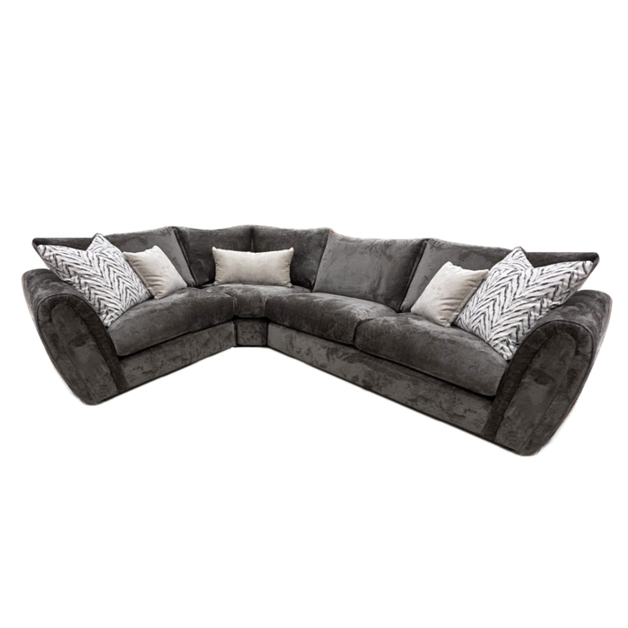 Aaron Modular Corner Sofa - Choice Of Sizes & Fabrics - The Furniture Mega Store 