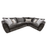 Aaron Modular Corner Sofa - Choice Of Sizes & Fabrics - The Furniture Mega Store 