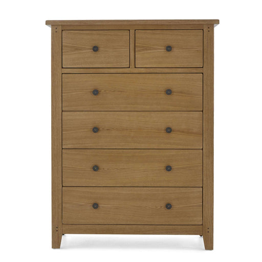 Barnham Oak 2 Over 4 Chest Of Drawers - The Furniture Mega Store 