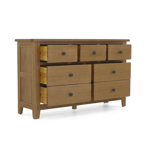 Barnham Oak 3 Over 4 Chest Of Drawers - The Furniture Mega Store