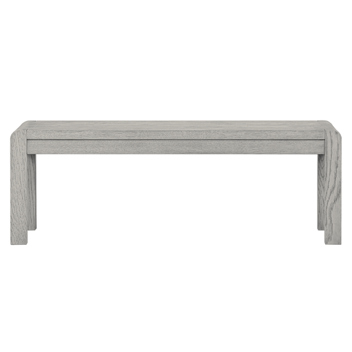 Flora Grey Washed Oak Dining Bench - 130cm - The Furniture Mega Store 