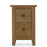 Barnham Oak 2 Drawer Narrow Bedside Table - The Furniture Mega Store 