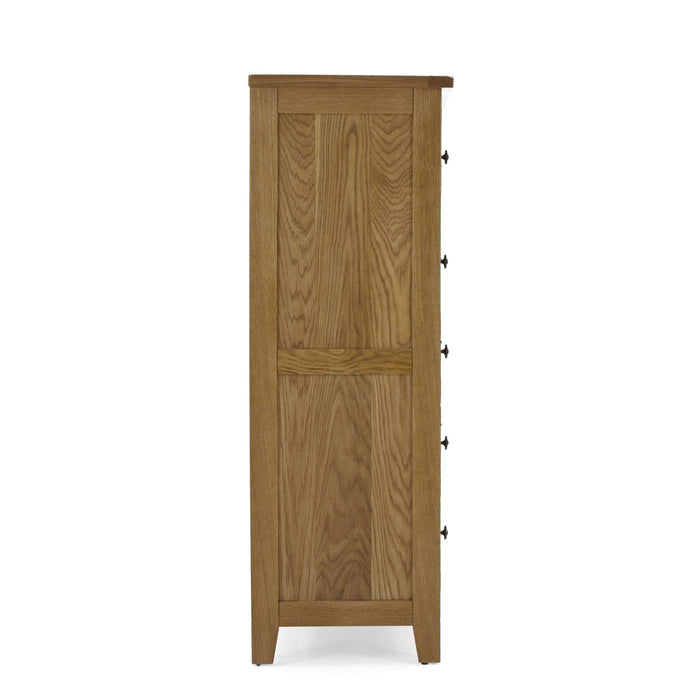 Barnham Oak 2 Over 4 Chest Of Drawers - The Furniture Mega Store 