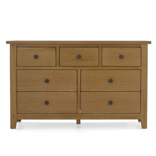 Barnham Oak 3 Over 4 Chest Of Drawers - The Furniture Mega Store