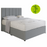 Bamboo Tencel 3000 Pocket Divan Bed Set - Grey Tweed - Base + Headboard + Mattress - Choice Of Sizes - The Furniture Mega Store 
