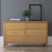 Bath Oak 6 Drawers Wide Chest - The Furniture Mega Store 