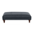 Beatrix Leather Footstool - Choice Of Feet & Leathers - The Furniture Mega Store 