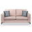 Darcy Velvet Sofa Collection - Choice Of Colours - The Furniture Mega Store 