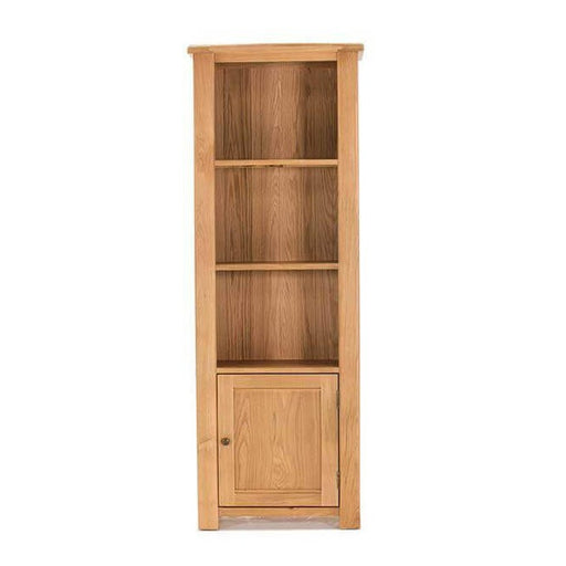 Breeze Oak Tall Bookcase - The Furniture Mega Store 