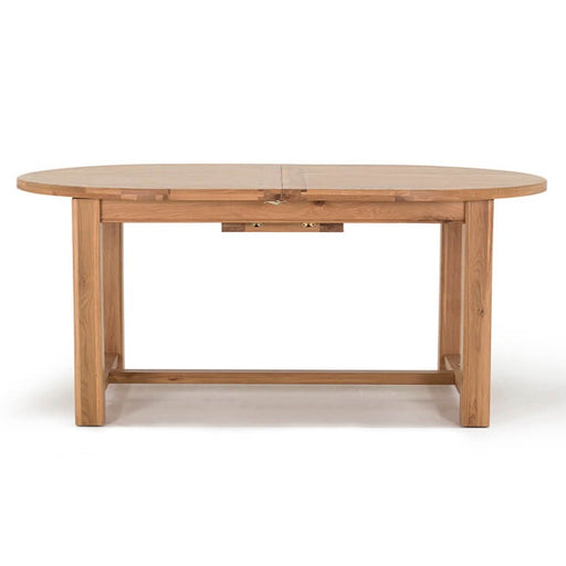 Breeze Oak 180cm-220cm Oval Extending Dining Table - The Furniture Mega Store