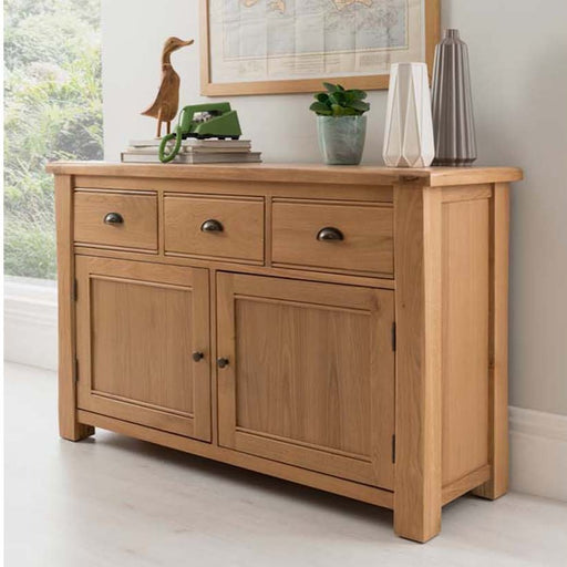 Breeze Oak Large Sideboard - The Furniture Mega Store