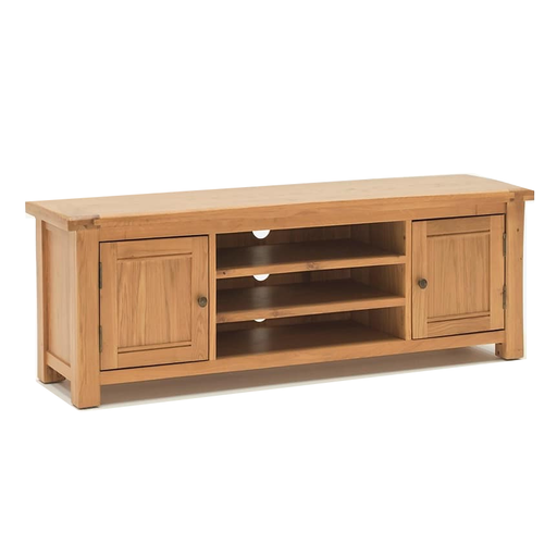 Breeze Oak Large TV Unit - 160cm - The Furniture Mega Store 