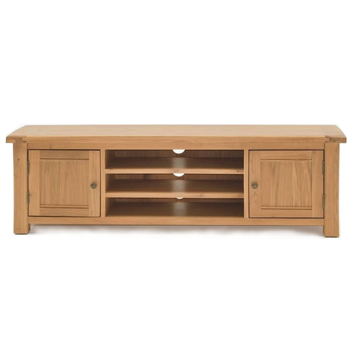 Breeze Oak Large TV Unit - 160cm - The Furniture Mega Store 