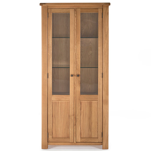 Breeze Oak Display Cabinet - The Furniture Mega Store