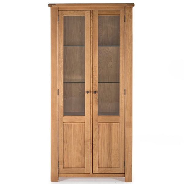 Breeze Oak Display Cabinet - The Furniture Mega Store 