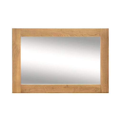Breeze Oak Rectangular Wall Mirror - The Furniture Mega Store