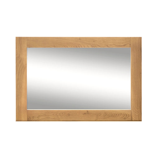 Breeze Oak Rectangular Wall Mirror - The Furniture Mega Store 