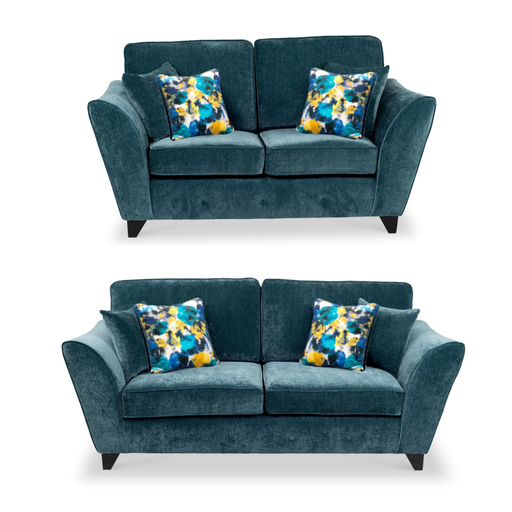 Canterbury 2 & 3 Seater Fabric Sofa Set - Choice Of Colours - The Furniture Mega Store 