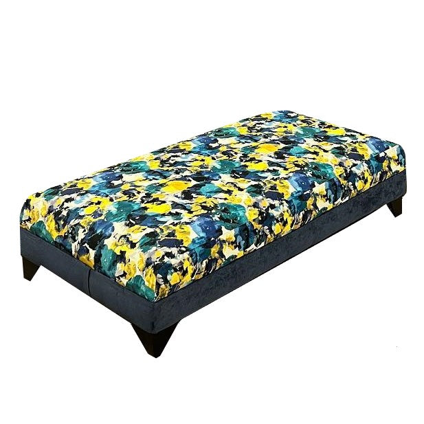 Canterbury Collection Fabric Bench Footstool - The Furniture Mega Store 