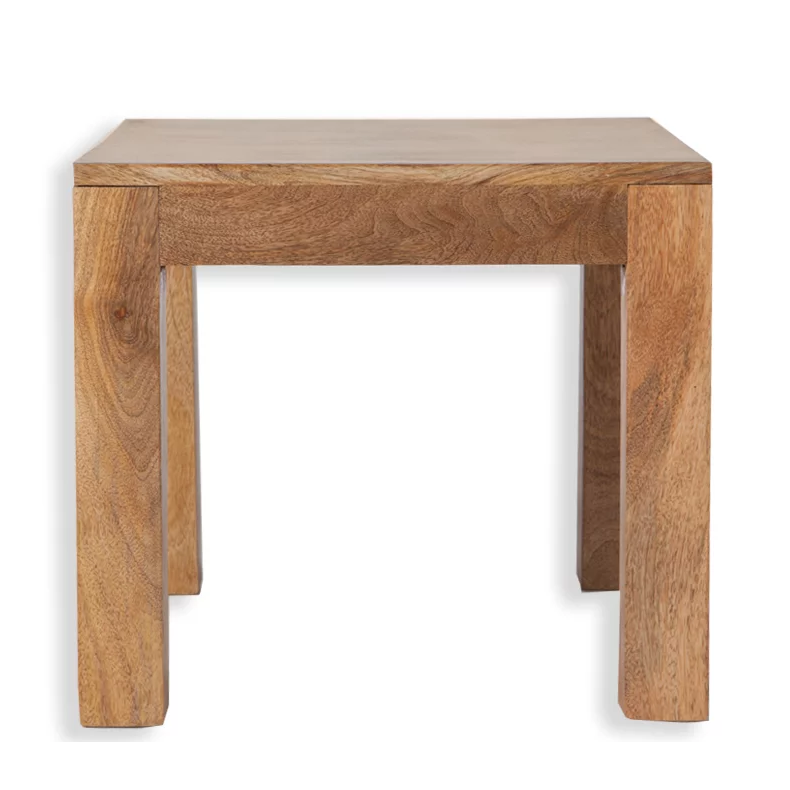 Cuban Mango Wood Lamp Table - The Furniture Mega Store 