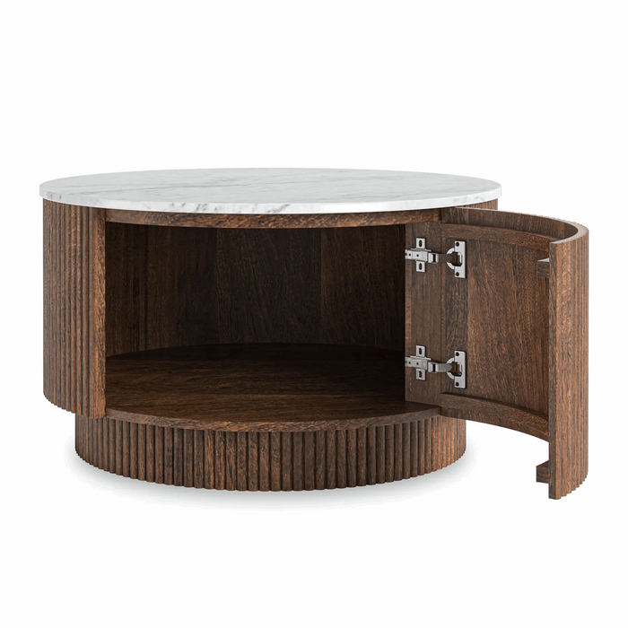 Fluted coffee table sales