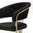 Portia Black & Gold Frame Dining Chairs - Sold In Pairs - The Furniture Mega Store 