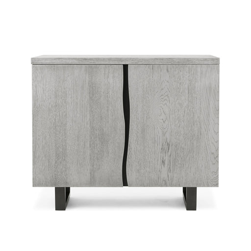 Dalston Grey Oak 90cm Small Sideboard with 2 Doors - The Furniture Mega Store 