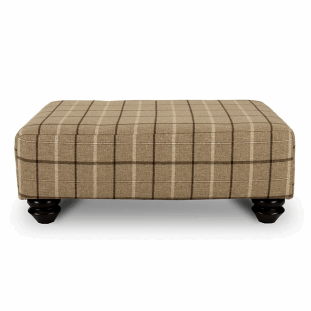 Darwin Fabric Footstool - Choice Of Fabrics - The Furniture Mega Store 