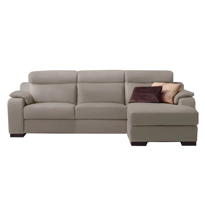 Ethos Italian Leather Chaise Corner Sofa Collection - Choice Of Leathers - The Furniture Mega Store 