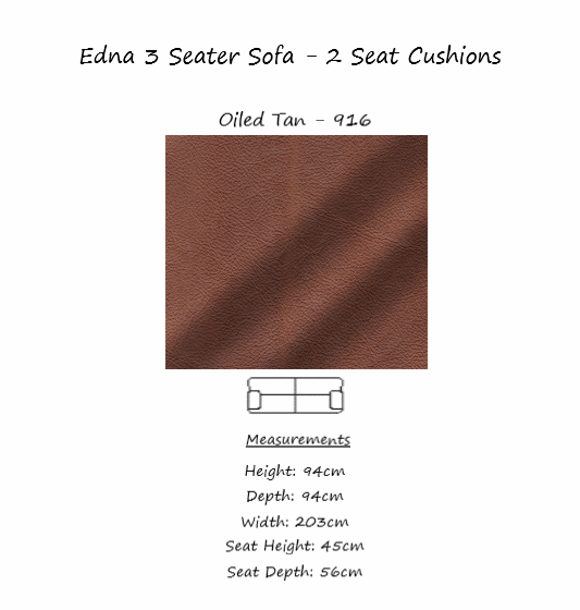 Edna Italian Leather Sofa & Chair Collection - Various Options - The Furniture Mega Store 