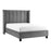 Alegra Silver-Grey 4"6 Double Bed - The Furniture Mega Store 