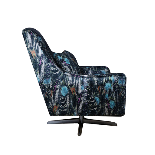Feathers Jewel Fabric Swivel Chair - The Furniture Mega Store 