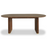 Milo Walnut Fluted Wood Double Pedestal Curved Dining Table - 200cm - The Furniture Mega Store 