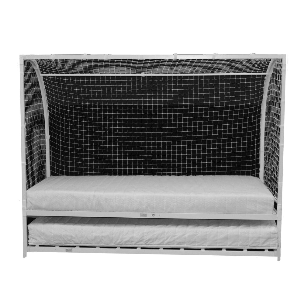 Football Goal Metal Bed With Trundle - The Furniture Mega Store 