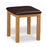 Sailsbury Solid Oak & Faux Leather Bedroom Stool - The Furniture Mega Store 