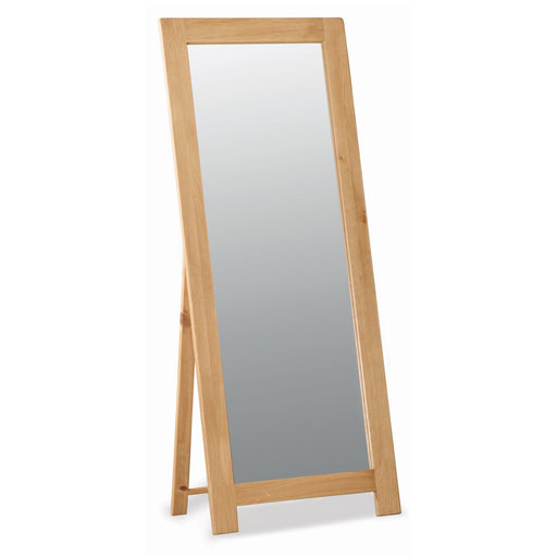 Sailsbury Solid Oak Cheval Floor Standing Mirror - The Furniture Mega Store