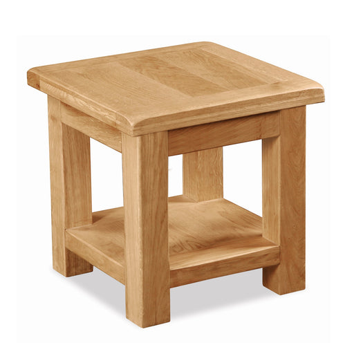 Sailsbury Solid Oak Lamp Table - The Furniture Mega Store 