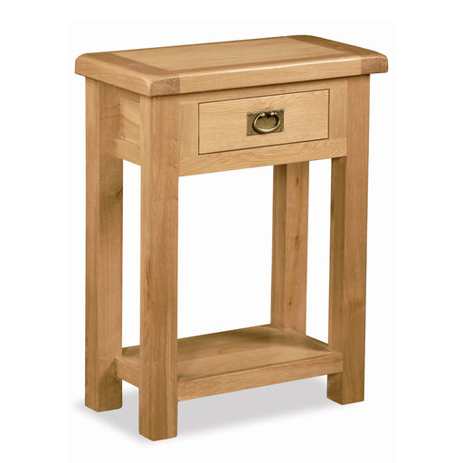 Sailsbury Solid Oak 1 Drawer Telephone Table - The Furniture Mega Store 