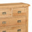 Sailsbury Solid Oak Chest of Drawers, 2 + 4 Drawers - The Furniture Mega Store 