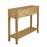 Bath Oak 2 Drawer Console Table - The Furniture Mega Store 