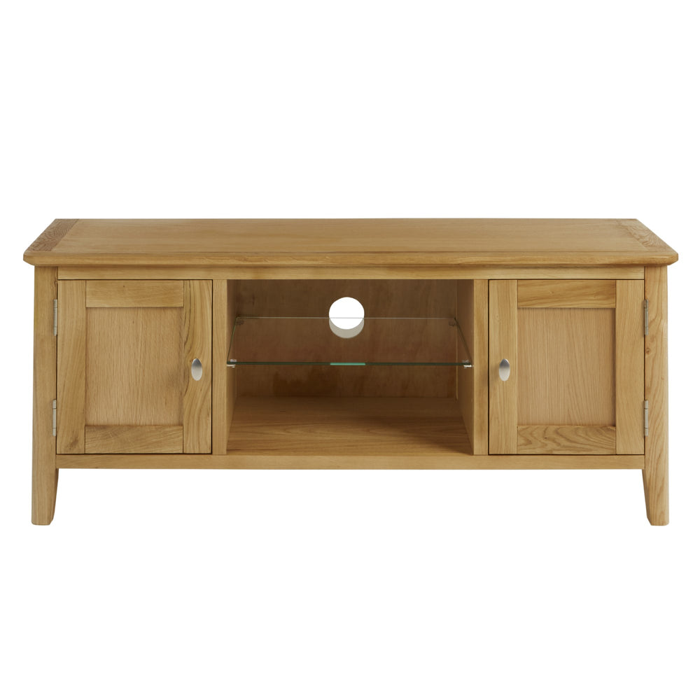 Bath Oak Large TV Unit - 120cm - The Furniture Mega Store 