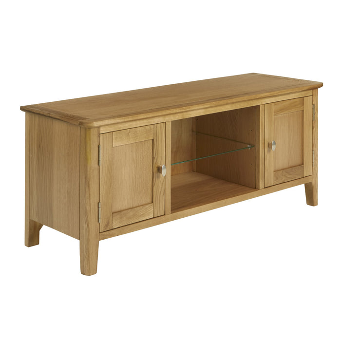 Bath Oak Large TV Unit - 120cm - The Furniture Mega Store 