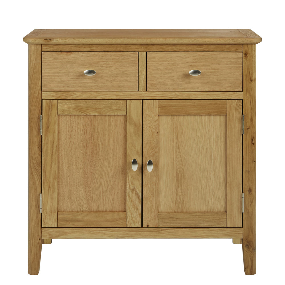 Bath Oak Compact Sideboard with 2 Doors - The Furniture Mega Store 